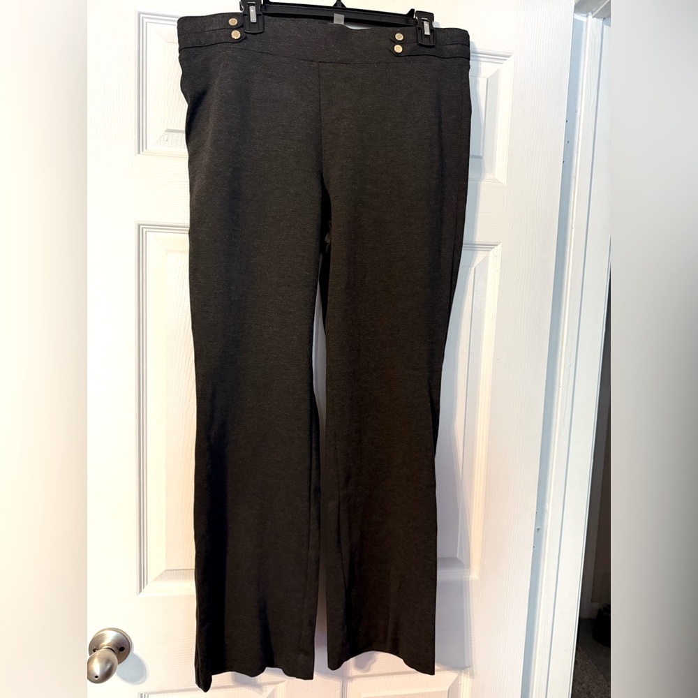 Anne Klein Gray Flared Pants
